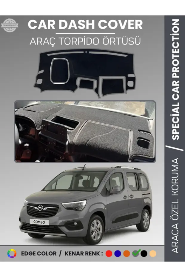 OPEL COMBO E (2018-2025) Torpido Örtüsü Ön Göğüs Koruma Torpido Koruma Tam Uyum Çatlamayı Önler